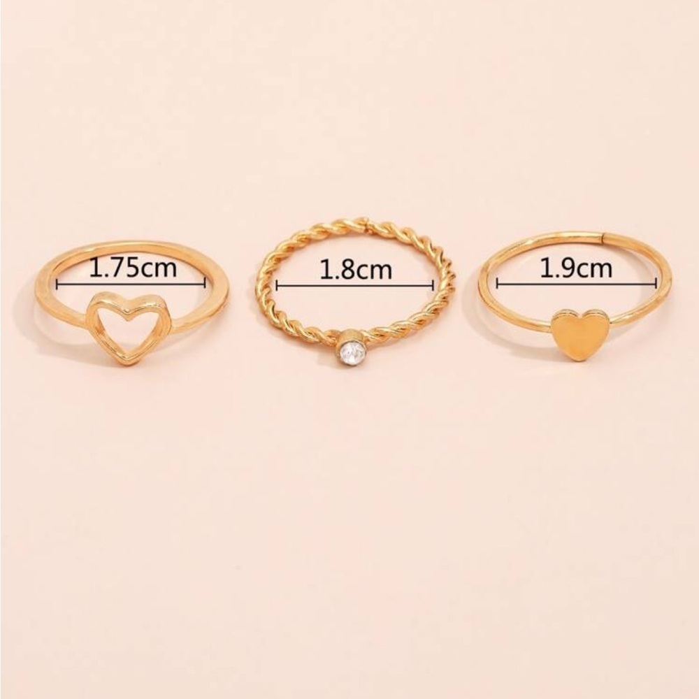 Gold ring set - Picture 3 of 3